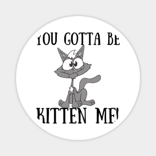 YOU GOTTA TO BE KITTEN ME Funny Cat Magnet